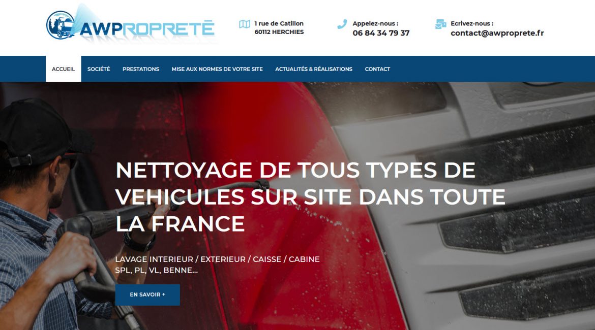 site intrenet awproprete lavage de poids lourds